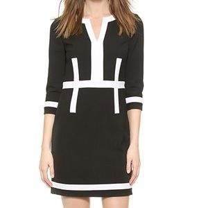 DVF Petra 3/4 sleeve color block dress size 6